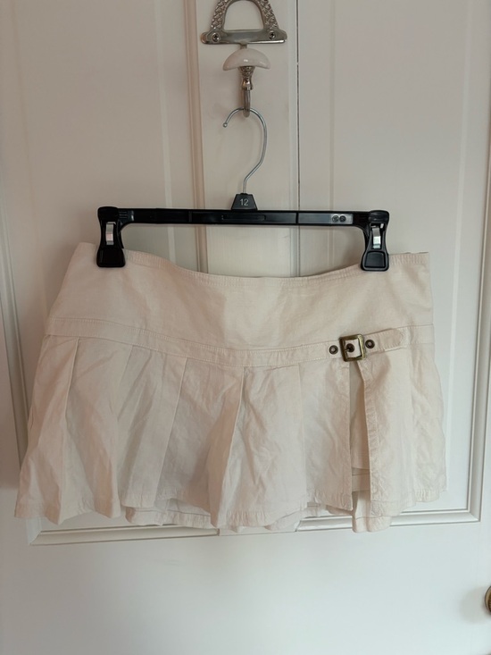 BDG Dresses & Skirts - BDG Cream Mini Skirt with Buckle Detail